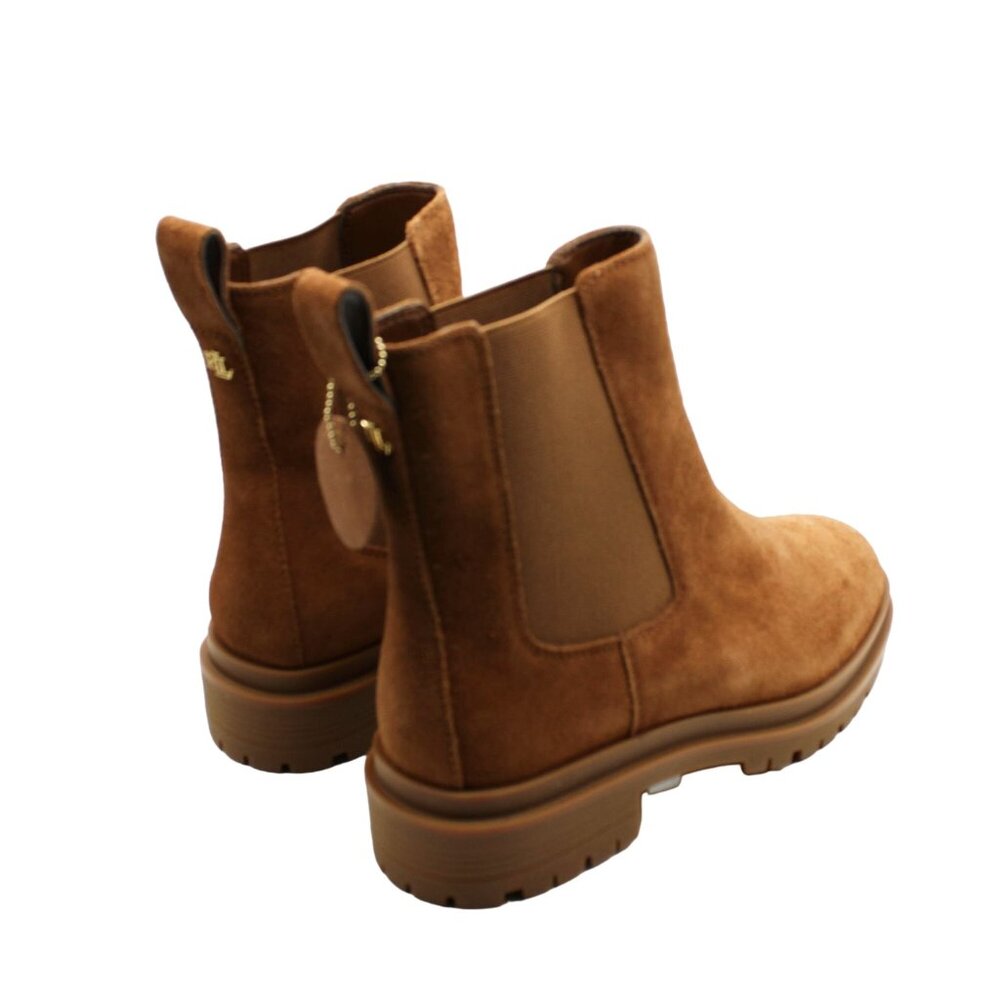 Lauren Ralph Lauren Womens Leather Ankle Booties - Picture 6 of 8